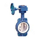 Center Line Wafer Connection Rubber Lined Butterfly Valve