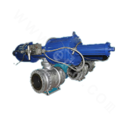 Pneumatic Ball Valve With Manual Slag Lock
