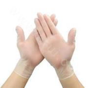 CLEAR POWDER-FREE DISPOSABLE VINYL GLOVES